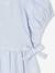Baby girl's dress with embroidered details light blue 
