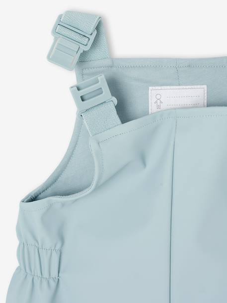 Rain coat and trousers set for baby boys grey blue 
