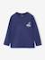 Boy's long-sleeved t-shirt ecru+slate blue 