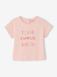 Baby-T-Shirt with Crochet Details for Baby Girls