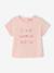 T-Shirt with Crochet Details for Baby Girls ecru+pale pink 