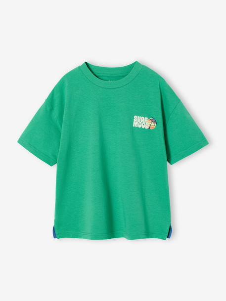 Boys' short-sleeved T-shirt green 