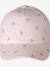 Cotton Cap with Cherry Pattern for Girls pale pink 