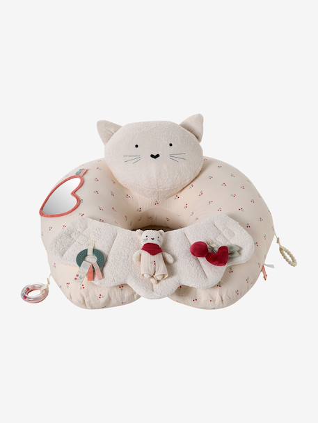 Cushion for Babies, Designed for Discovery ecru+Enchanted Forest+Pink World+red+white 