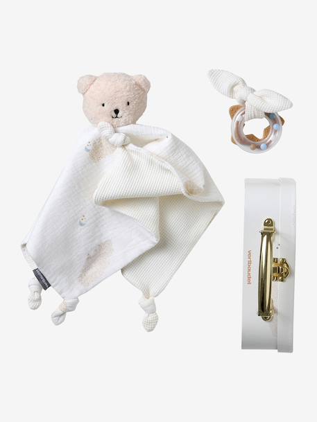 Customisable comforter and rattle with CLOUD carry case white 