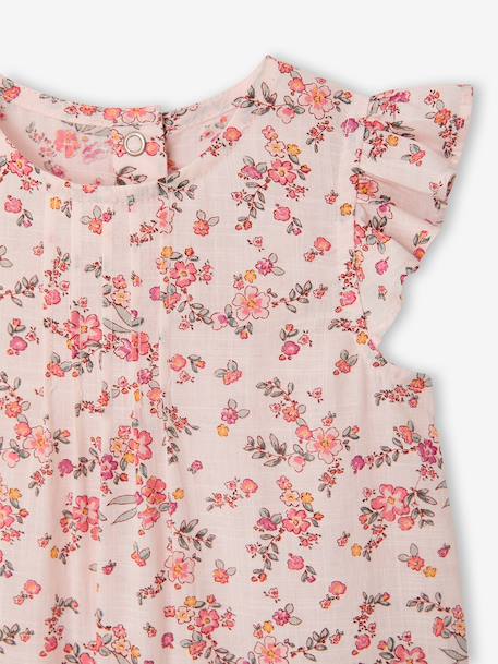 Jumpsuit + Headband Set, for Baby Girls Green/Print+pale pink+printed pink+rosy 