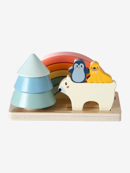 Trio of FSC® wooden early learning toys wood 