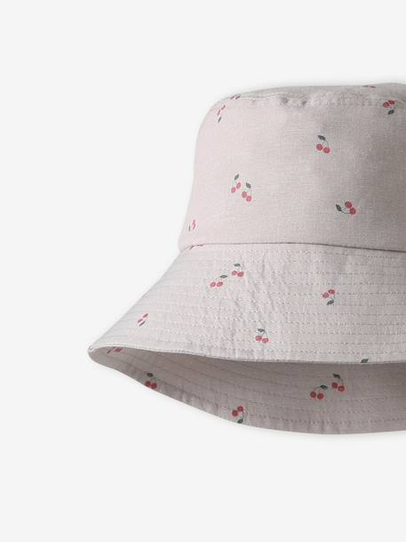 Wide-Brim Bucket Hat for Girls vanilla 