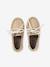 Boys' leather boat shoes beige 