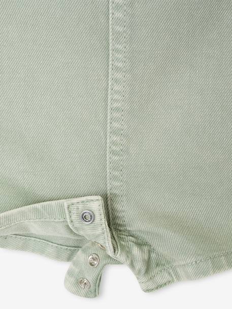 Short Dungarees for Baby Boys aqua green 