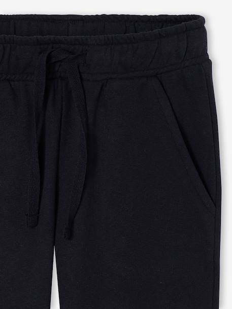 Boys' Fleece Trousers ink blue+printed black 