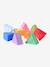 Set of 9 sensory triangles multicoloured 