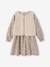Girl's sherpa dress and cardigan set ecru 