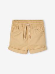 Baby-Twill Shorts with Elasticated Waistband, for Baby Boys