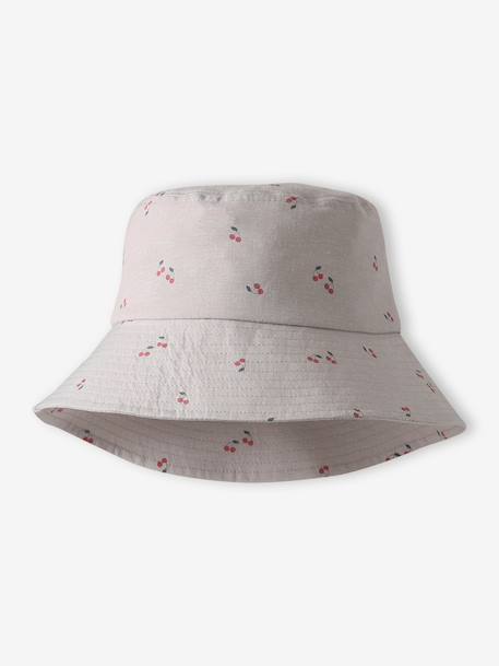 Wide-Brim Bucket Hat for Girls vanilla 