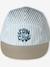 Striped Cap for Babies grey blue 