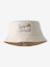 Reversible cotton bucket hat for baby boys cappuccino 