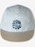 Striped Cap for Babies grey blue 
