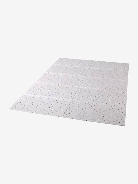 Large, Foldable Activity Mat ecru+green+rose 