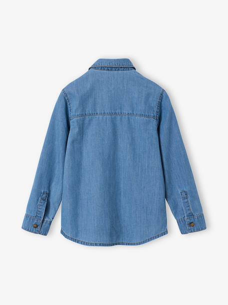 Lightweight denim shirt for boys double stone 