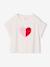 T-Shirt with Sequinned Motif, for Girls aqua green+ecru+lilac 
