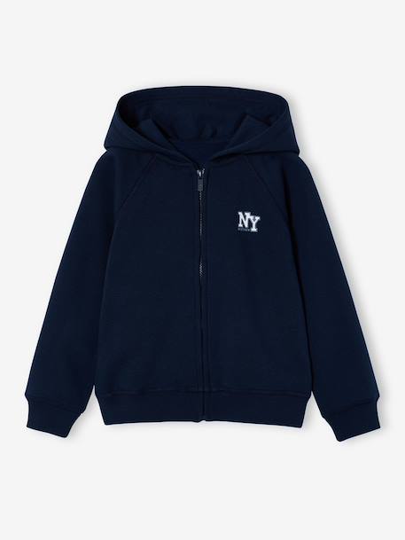 Boys' Basics zipped jacket green+navy blue 
