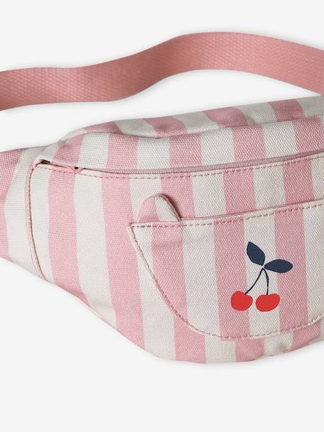 Corduroy Bumbag with Cat Design for Girls blush+double stone+grey green+multicoloured+pale blue+rose 