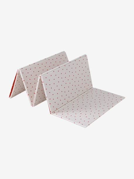 Large, Foldable Activity Mat ecru+green+rose 