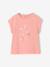 Animal print T-shirt for girls apricot+ecru+grey blue 