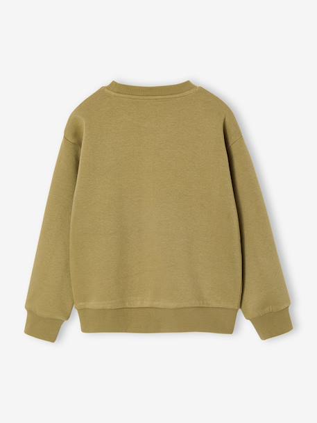 Boys’ Brushed Fleece Sweatshirt night blue+olive 