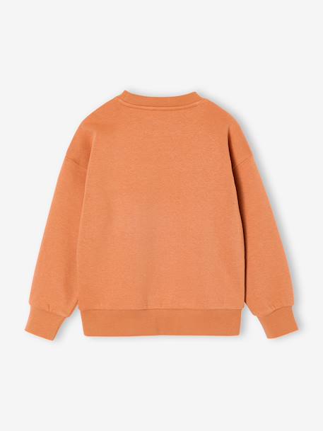 Pack of 2 'Cool and Fun' sweatshirts terracotta+tomato red 