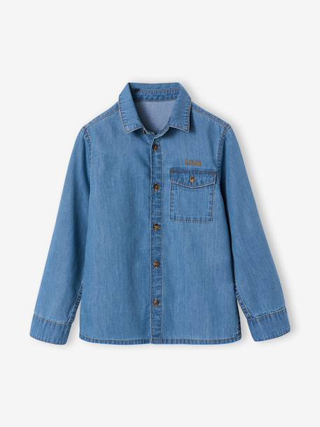 Lightweight denim shirt for boys double stone 