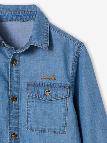 Lightweight denim shirt for boys double stone 