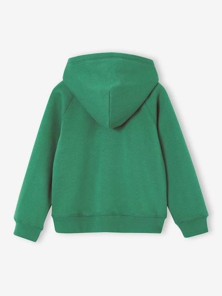 Boys' Basics zipped jacket green+navy blue 