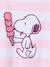 Striped Snoopy Set for Girls striped pink 