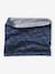 Printed snood for boys medium blue 
