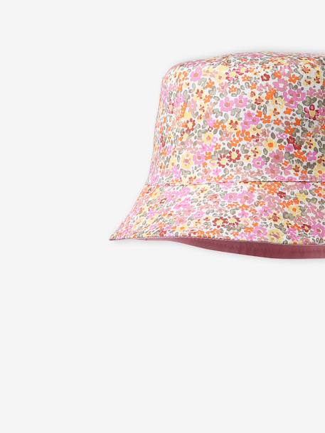 Reversible Bucket Hat for Girls rose 