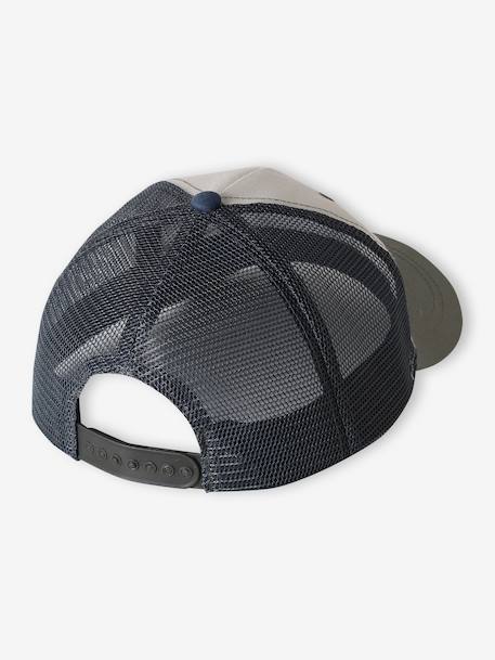 Cotton trucker-style cap for boys ecru 