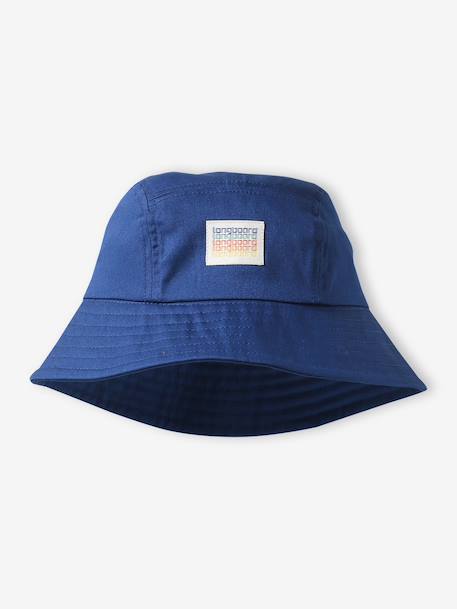 Cotton Bucket Hat for Boys blue 