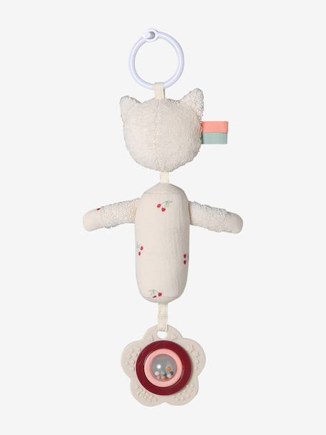 Sensory hanging cat rattle red 
