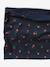 Printed Snood for Girls navy blue 