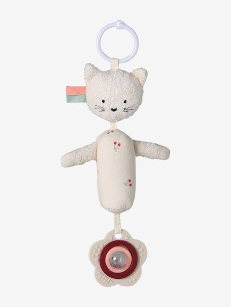 Sensory hanging cat rattle red 