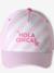 Girls' 'Hola Chicas' cotton cap rose 