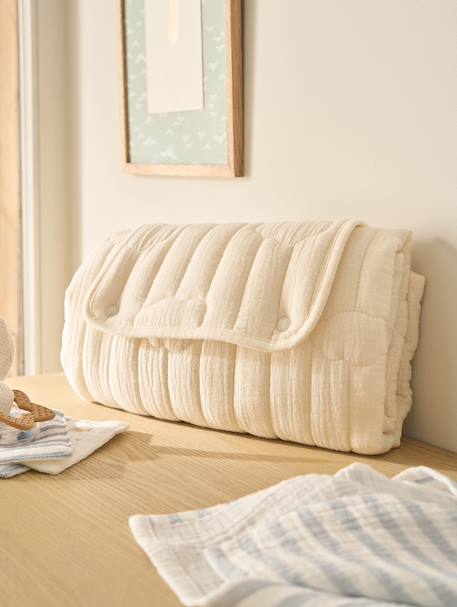 Travel Changing Mat ecru+hazel+white 