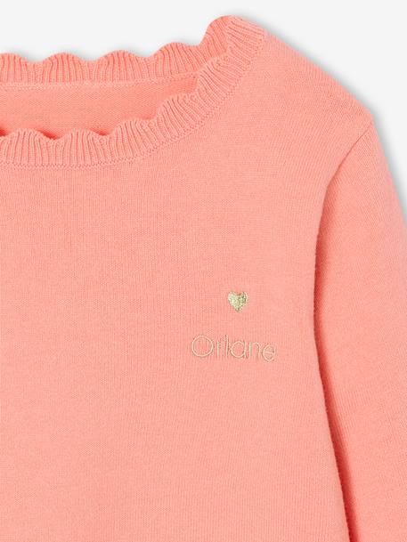 BASICS Jumper for Girls grey green+marl beige+navy blue+raspberry pink+tangerine 