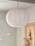 Fabric globe lampshade for pendant light beige 