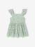 Blouse with Broderie Anglaise & Frills, for Girls sage green 
