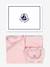 Velvet 3-piece baby set gift box rose 