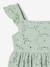 Blouse with Broderie Anglaise & Frills, for Girls sage green 