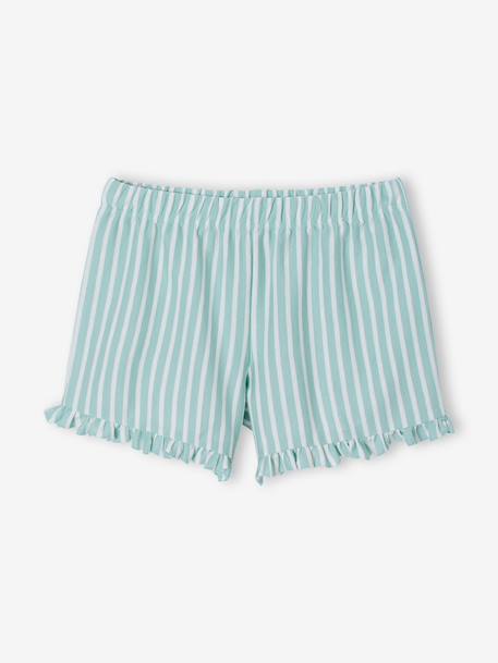 Pack of 2 girls' pyjama shorts ecru 